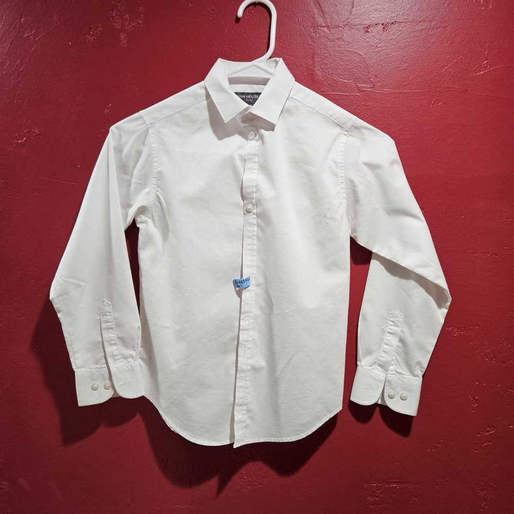 Boys Van Heusen (FLEX) XS 6/7 Long Sleeve Dress Shirt Free Shipping